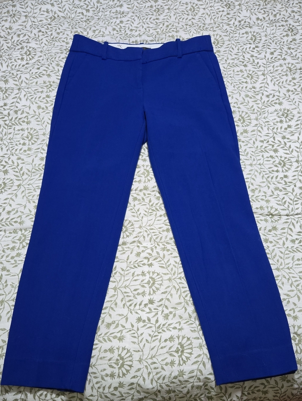 J. Crew Women's Bright Blue Tailored Trousers